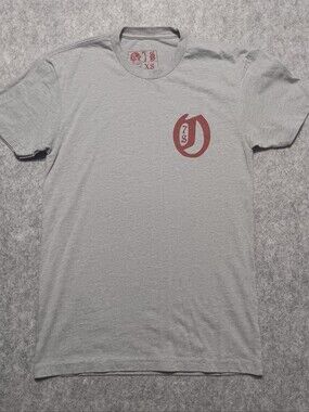 One7six Shirt Mens XS Extra Small Gray Burgundy Graphic Tee Supdef FOG Military